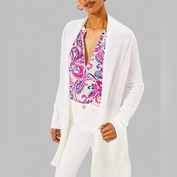 Lilly Pulitzer Sweaters - Lilly Pulitzer Tatum Cardigan White size Medium-NWT